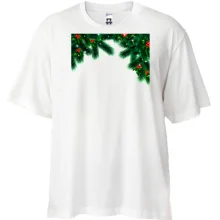 Футболка Oversize з гілками ялинки