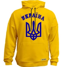Худи без начеса с гербом и надписью «Украина»