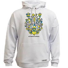 Худи без начеса с гербом Украины - #StandWithUkraine