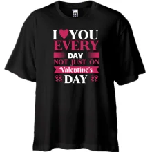 Футболка Oversize I love you every day