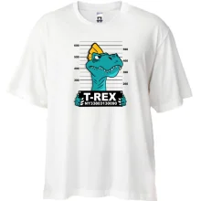 Футболка Oversize с заключенным динозавром