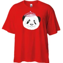 Футболка Oversize Панда в короне
