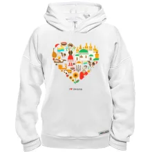 Худи BASE I love Ukraine (арт сердце)
