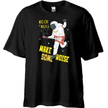 Футболка Oversize Rock and Roll Космонавт
