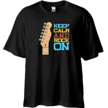 Футболка Oversize Keep Calm and Rock On