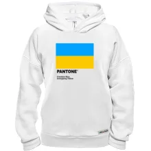 Худі BASE PANTONE Freedom blue, energizing yellow