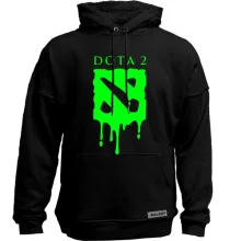Худи без начеса кислотный лого DOTA 2