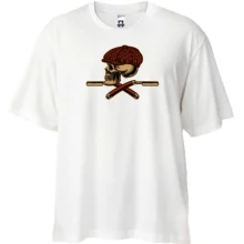 Футболка Oversize Череп Skull and Razors