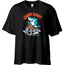 Футболка Oversize Shark Rider