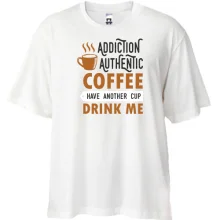 Футболка Oversize Authentic coffee