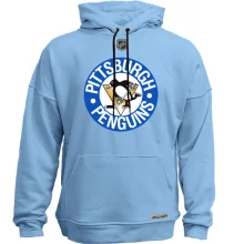 Худи без начеса Pittsburgh Penguins с эмблемой в синем круге