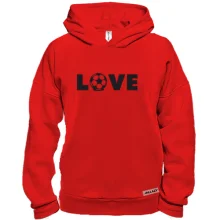 Худі BASE з написом LOVE і футбольним м’ячем замість O