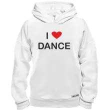 Худі BASE I Love Dance з червоним серцем