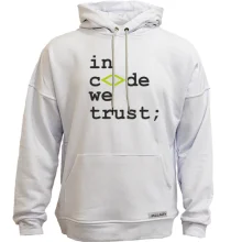 Худи без начеса In code we trust