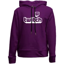 Дитяче худі без начосу з логотипом twitch