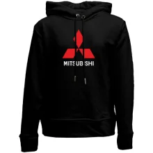 Детское худи без начеса с лого Mitsubishi