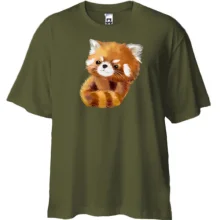 Футболка Oversize Ailurus fulgens, а не лиса