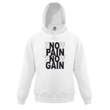 Детская толстовка Know pain - Know gain