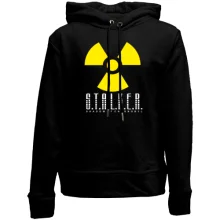Детское худи без начеса с символом радиации и логотипом S.T.A.L.K.E.R.