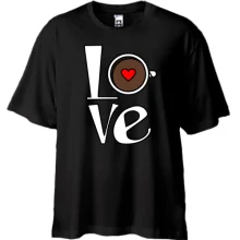 Футболка Oversize Love Coffee