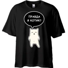 Футболка Oversize ПРАВДА Я КОТИК?