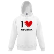 Детская толстовка I love Georgia