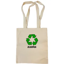 Сумка шоппер с надписью "Карма"