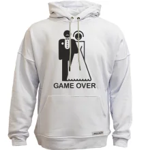 Худи без начеса Game over с силуэтами жениха и невесты