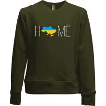 Детский свитшот без начеса с картой Украины - Home