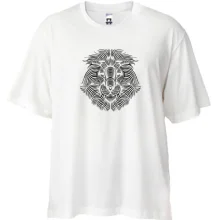 Футболка Oversize Лев гравюра.