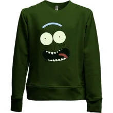 Дитячий світшот без начосу pickle Rick (пика)