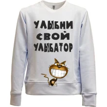 Детский свитшот без начеса Улыбни свой улыбатор 2