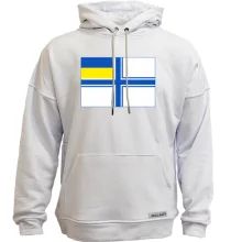 Худи без начеса с флагом ВМФ Украины