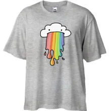 Футболка Oversize Rainbow cloud