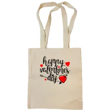 Сумка шопер з написом Happy Valentine's Day