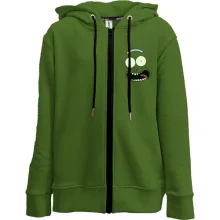 Дитяче худі на блискавці pickle Rick (пика)