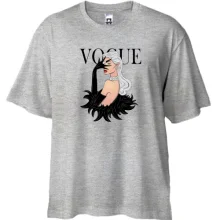 Футболка Oversize VOGUE blonde girl 1