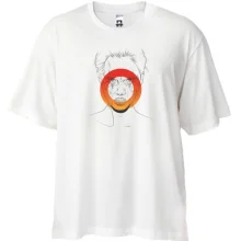 Футболка Oversize Portrait with an orange circle