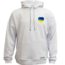 Худи без начеса "I love Ukraine" на сердце (мини)