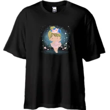Футболка Oversize Baby girl with flowers