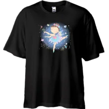 Футболка Oversize Baby girl ballerina