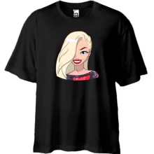 Футболка Oversize Art. Blonde smiling