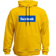 Худи без начеса с логотипом Facebook