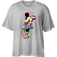 Футболка Oversize Minnie Mouse cowboy.