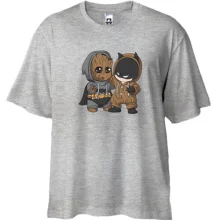 Футболка Oversize Baby groot and batman