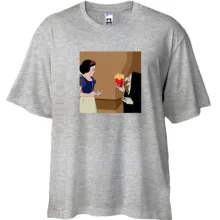 Футболка Oversize Snow White and French fries