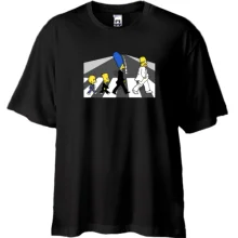 Футболка Oversize Simpsons black and white