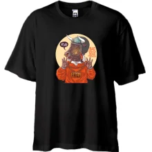 Футболка Oversize Bull in a helmet