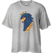 Футболка Oversize Yellow-blue bird