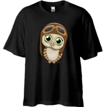 Футболка Oversize Baby owl pilot